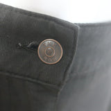 The Row Delton High Rise Straight Leg Jeans Black Cotton-Linen Size 2