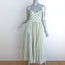 La Ligne Tracy Midi Dress Green/Yellow Striped Voile Size Medium NEW