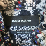 Isabel Marant Lamia Blouse Snakeskin Print Silk Size 44 Long Sleeve Top