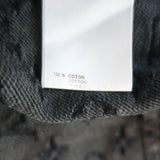 Louis Vuitton Monogram Denim Jacket with Velvet Collar Black Size 38