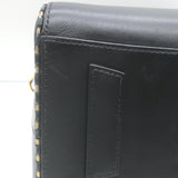 Givenchy chain-trimmed Small Antigona black leather crossbody with gold hardware, pre-owned with light wear