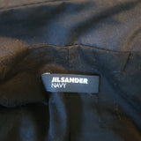 Jil Sander Navy Button-Front Coat Navy Polyester Size 38