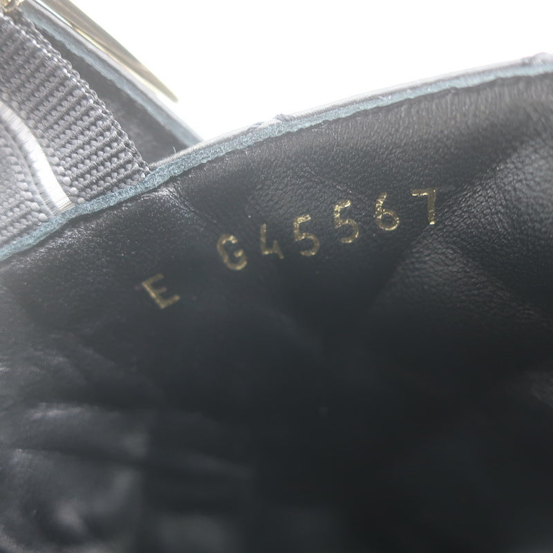 Chanel 24P Quilted Leather Platform Slingback Sandals Black Size 37.5 NEW