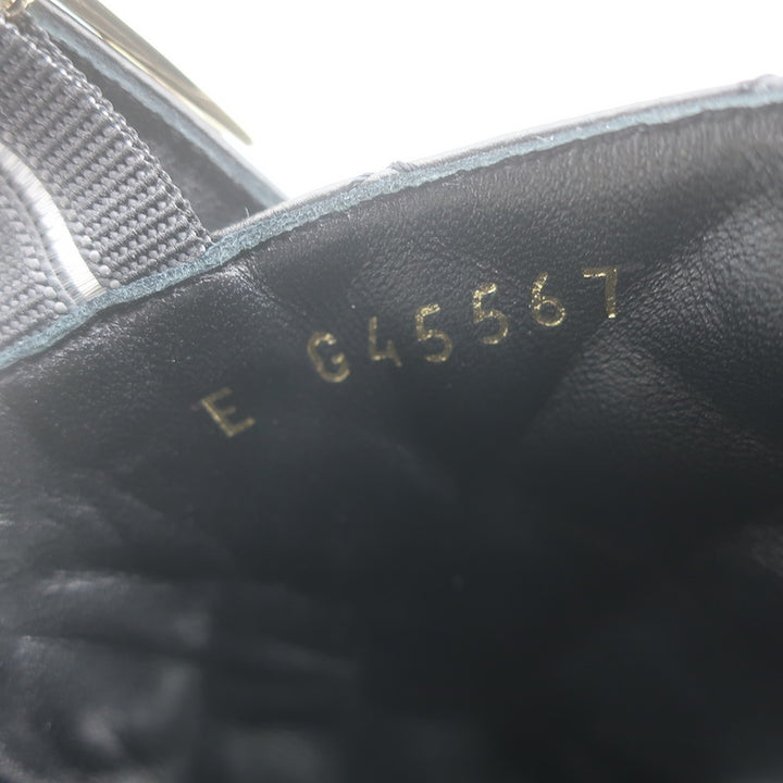 Chanel 24P Quilted Leather Platform Slingback Sandals Black Size 37.5 NEW