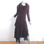 Ulla Johnson Ambrosia Midi Dress Mahogany Wool Pointelle Knit Size Medium NEW