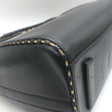 Givenchy Chain-Trimmed Small Antigona black leather crossbody with gold hardware, pre-owned authentic designer bag