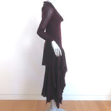 Ulla Johnson Ambrosia Midi Dress Mahogany Wool Pointelle Knit Size Medium NEW