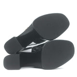 Chanel 24P Quilted Leather Platform Slingback Sandals Black Size 37.5 NEW