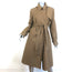 Theory Ashling Belted Trench Coat Brown Cotton Size Medium