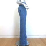 Victoria Beckham High-Rise Patch Pocket Jeans Blue Denim Size 27