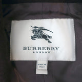 Burberry London Double Breasted Cape Jacket Dark Brown Mohair-Blend Size US 8
