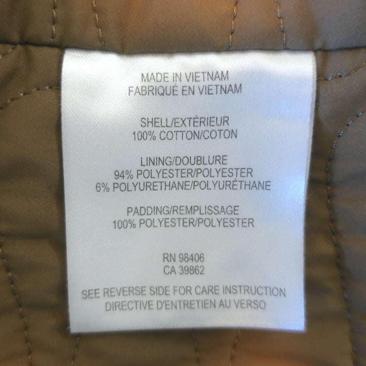 Theory Ashling Belted Trench Coat Brown Cotton Size Medium