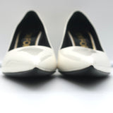 Tom Ford Pumps White Patent Leather Size 39 Pointed Toe Heels NEW
