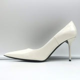 Tom Ford Pumps White Patent Leather Size 39 Pointed Toe Heels NEW