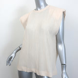Sabina Musayev Samara Padded Shoulder Top Ivory Size Medium NEW