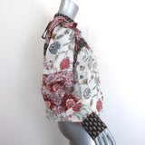 Alix of Bohemia Madeline Patchwork Top White/Multi Printed Cotton Size Medium