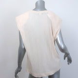 Sabina Musayev Samara Padded Shoulder Top Ivory Size Medium NEW