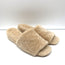 Veronica Beard Desiree Shearling Slides Sand Size 8.5 Wedge Sandals NEW