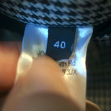 Joseph Grimaud Prince of Wales Blazer Gray Cotton Size 40 One-Button Jacket