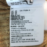 Prada Metallic Cable Knit Open-Back Dress Gold Size 42