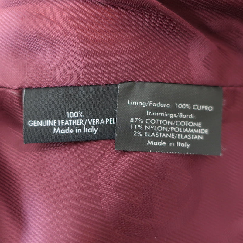 Gucci Tom Ford Multi-Pocket Leather Bomber Jacket Red Size 40