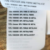 Prada Metallic Cable Knit Open-Back Dress Gold Size 42