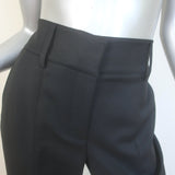 Gabriela Hearst Rhein Flared Pants Black Stretch Wool Size 42
