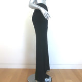 Gabriela Hearst Rhein Flared Pants Black Stretch Wool Size 42