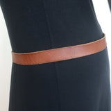 Authentic Gucci GG Marmont brown leather belt, gently pre-owned with faint scuffs, size 90 (US 36)