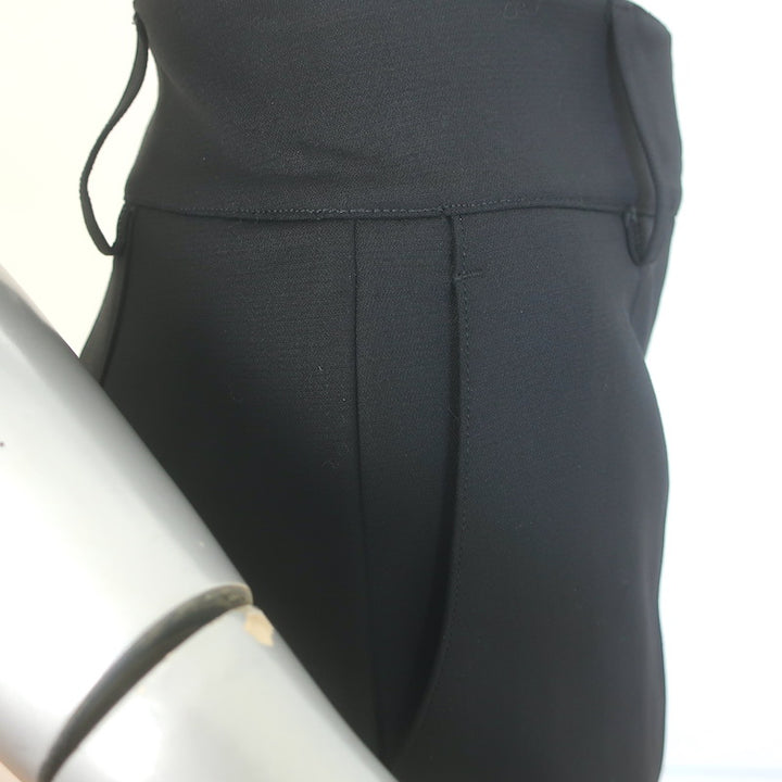 Gabriela Hearst Rhein Flared Pants Black Stretch Wool Size 42