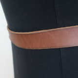 Authentic Gucci GG Marmont brown leather belt, size 90 (US 36), pre-owned, gently worn with faint scuffs