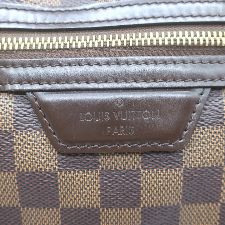 Louis Vuitton Evora MM Shoulder Bag Brown Damier Canvas with Pochette Cles