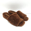 Veronica Beard Desiree Shearling Slides Brown Size 8.5 Wedge Sandals NEW