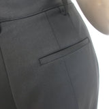 Gabriela Hearst Rhein Flared Pants Black Stretch Wool Size 42