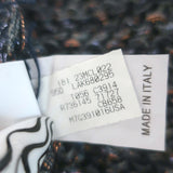 Brunello Cucinelli Short Sleeve Metallic Knit Zip-Up Cardigan Gray Size Large