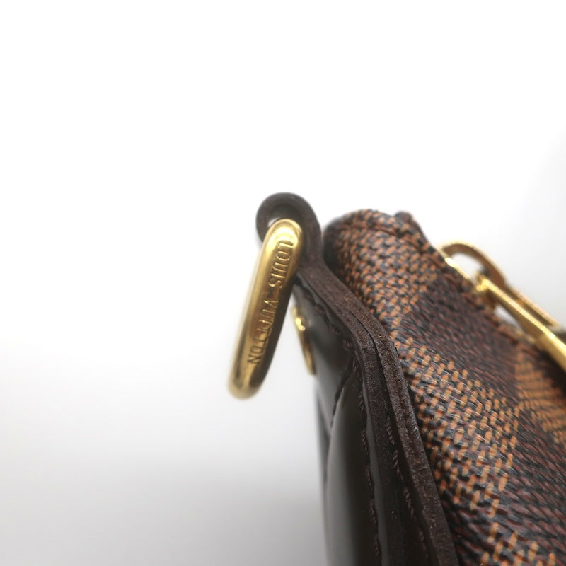 Louis Vuitton Evora MM Shoulder Bag Brown Damier Canvas with Pochette Cles