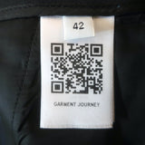 Gabriela Hearst Rhein Flared Pants Black Stretch Wool Size 42