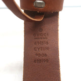 Authentic Gucci GG Marmont brown leather belt, pre-owned, size 90 (US 36), gently worn