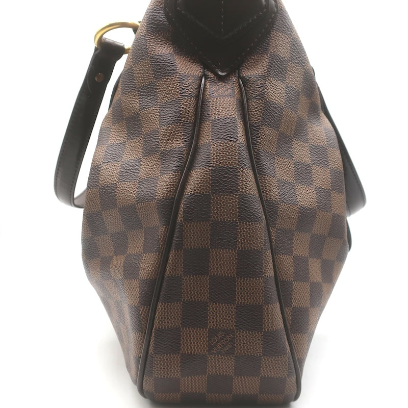 Louis Vuitton Evora MM Shoulder Bag Brown Damier Canvas with Pochette Cles