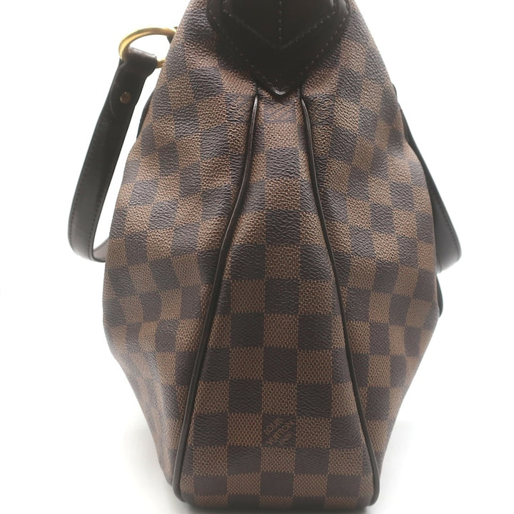 Louis Vuitton Evora MM Shoulder Bag Brown Damier Canvas with Pochette Cles