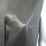 Akris Lamb Leather Tunic Black Size US 8 Sleeveless Top