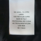 Gabriela Hearst Rhein Flared Pants Black Stretch Wool Size 42