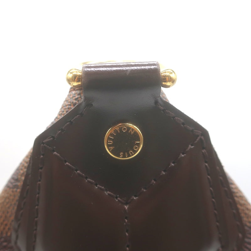 Louis Vuitton Evora MM Shoulder Bag Brown Damier Canvas with Pochette Cles