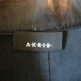 Akris Lamb Leather Tunic Black Size US 8 Sleeveless Top