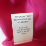 CAMI NYC Darby One-Shoulder Bodysuit Magenta Satin Size Medium NEW