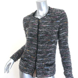Isabel Marant Etoile Momo metallic boucle tweed jacket, black multi, authentic gently worn pre-owned luxury piece
