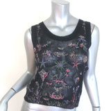 Christian Dior Embroidered Tank & Cardigan Twinset Black Alpaca-Blend Size 36