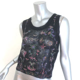 Christian Dior Embroidered Tank & Cardigan Twinset Black Alpaca-Blend Size 36