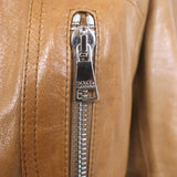 Dolce & Gabbana Leather Multi-Pocket Jacket Brown Size 44