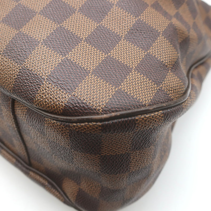 Louis Vuitton Evora MM Shoulder Bag Brown Damier Canvas with Pochette Cles